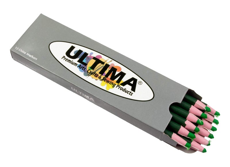 Ultima China Marker â€“ Peel-Off Grease Pencil/Wax Pencil â€“ Leaves Opaque, Easy to Remove Markings on all Glazed, Non-Porous & Polished Surfaces (Green) - Image 1